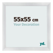 Cornice 55x55cm Argento Nero Spazzato MDF Pisa Davanti Dimensione | Yourdecoration.it