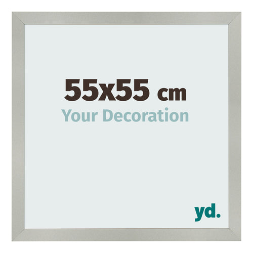 Cornice 55x55cm Argento Opaco MDF Bologna Davanti Dimensione | Yourdecoration.it