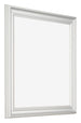 Cornice 55x55cm Bianco Spazzato MDF Lazio Davanti Obliquo | Yourdecoration.it
