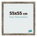 Cornice 55x55cm Blu Oro Fondente MDF Bologna Davanti Dimensione | Yourdecoration.it