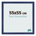 Cornice 55x55cm Blu Scuro Spazzato MDF Bologna Davanti Dimensione | Yourdecoration.it