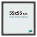 Cornice 55x55cm Grana Di Legno Nero MDF Bologna Davanti Dimensione | Yourdecoration.it