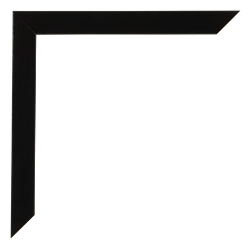Cornice 55x55cm Nero Lucente MDF Bologna Dettaglio Angolo | Yourdecoration.it