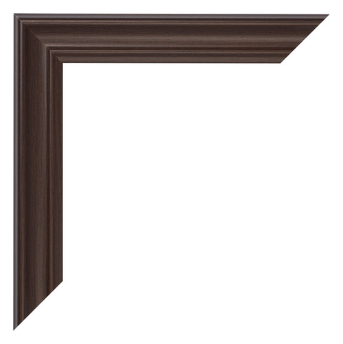 Cornice 55x55cm Quercia Scura MDF Lazio Dettaglio Angolo | Yourdecoration.it