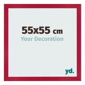 Cornice 55x55cm Rosso MDF Bologna Davanti Dimensione | Yourdecoration.it