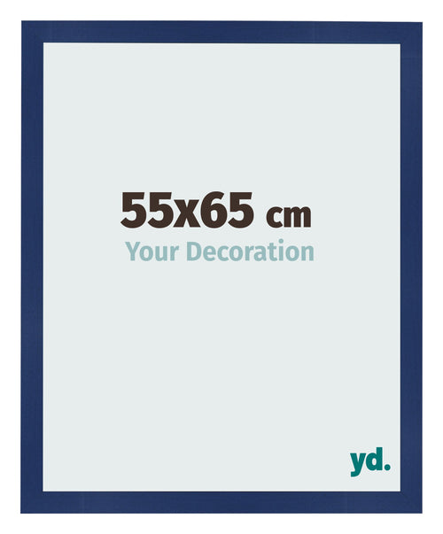 Cornice 55x65cm Blu Scuro Spazzato MDF Bologna Davanti Dimensione | Yourdecoration.it