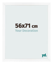 Cornice 56x71 cm Bianco Opaco MDF Bologna Davanti Dimensione | Yourdecoration.it