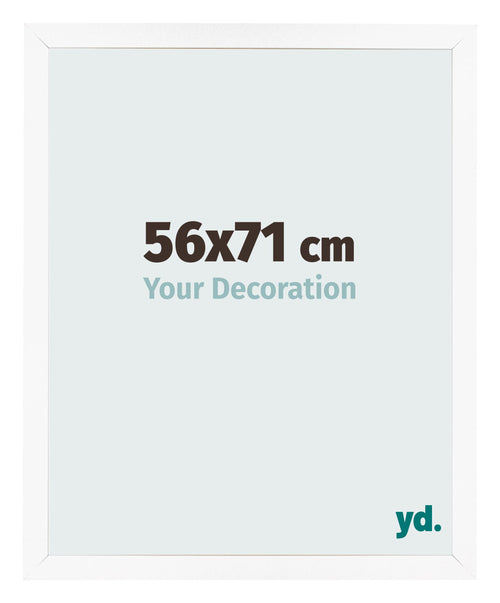 Cornice 56x71 cm Bianco Opaco MDF Bologna Davanti Dimensione | Yourdecoration.it