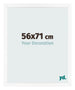 Cornice 56x71 cm Bianco Opaco MDF Bologna Davanti Dimensione | Yourdecoration.it