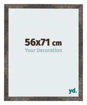 Cornice 56x71 cm Metallo Ossidato MDF Bologna Davanti Dimensione | Yourdecoration.it