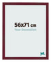 Cornice 56x71 cm Vino Rosso Spazzato MDF Bologna Davanti Dimensione | Yourdecoration.it