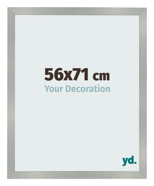 Cornice 56x71cm Alluminio Spazzolato MDF Bologna Davanti Dimensione | Yourdecoration.it