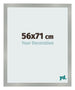 Cornice 56x71cm Alluminio Spazzolato MDF Bologna Davanti Dimensione | Yourdecoration.it