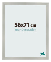 Cornice 56x71cm Argento Opaco MDF Bologna Davanti Dimensione | Yourdecoration.it