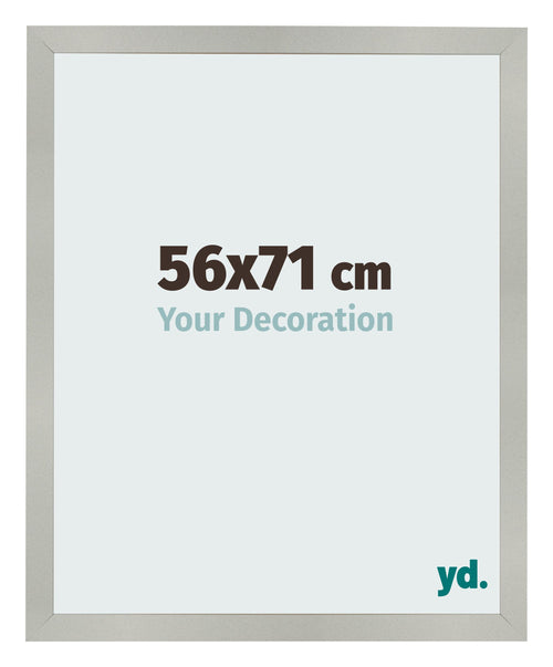 Cornice 56x71cm Argento Opaco MDF Bologna Davanti Dimensione | Yourdecoration.it