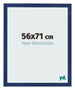 Cornice 56x71cm Blu Scuro Spazzato MDF Bologna Davanti Dimensione | Yourdecoration.it