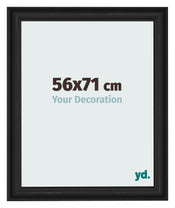 Cornice 56x71cm Grana Di Legno Nero MDF Lazio Davanti Dimensione | Yourdecoration.it