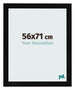 Cornice 56x71cm Nero Argento Lucido MDF Pisa Davanti Dimensione | Yourdecoration.it