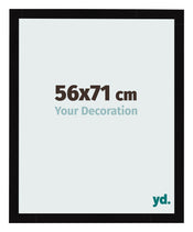 Cornice 56x71cm Nero Lucente MDF Bologna Davanti Dimensione | Yourdecoration.it