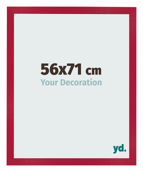 Cornice 56x71cm Rosso MDF Bologna Davanti Dimensione | Yourdecoration.it