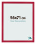 Cornice 56x71cm Rosso MDF Bologna Davanti Dimensione | Yourdecoration.it