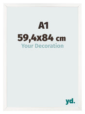 Cornice 59 4x84 cm A1 Bianco Lucente MDF Bologna Davanti Dimensione | Yourdecoration.it