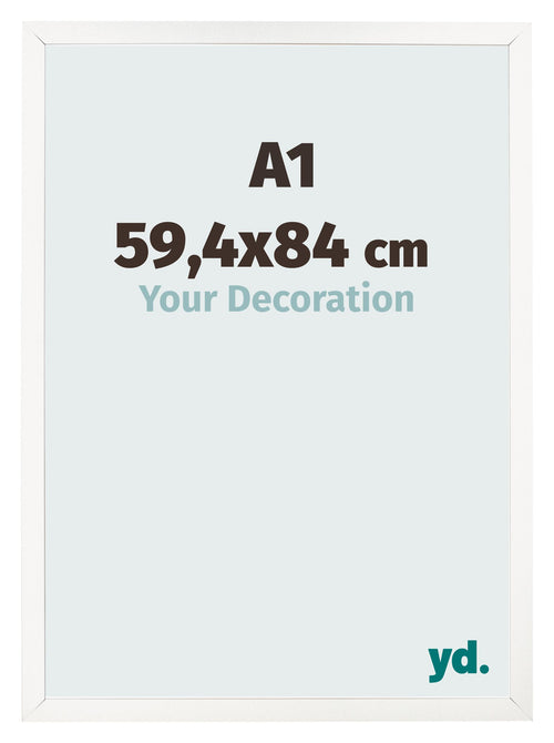 Cornice 59 4x84 cm A1 Bianco Lucente MDF Bologna Davanti Dimensione | Yourdecoration.it