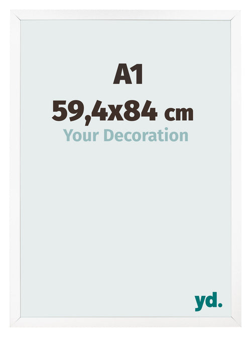 Cornice 59 4x84 cm A1 Bianco Opaco MDF Bologna Davanti Dimensione | Yourdecoration.it