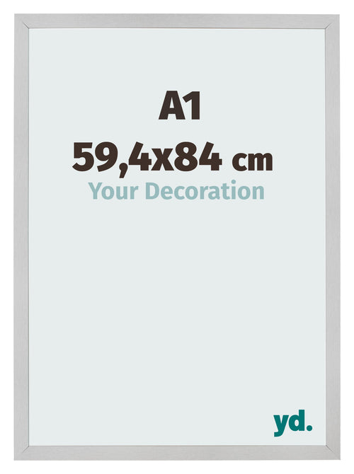 Cornice 59 4x84cm A1 Acciaio Inox MDF Bologna Davanti Dimensione | Yourdecoration.it
