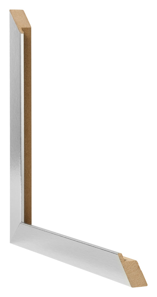 Cornice 59 4x84cm A1 Acciaio Inox MDF Bologna Dettaglio Intersezione | Yourdecoration.it