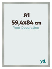 Cornice 59 4x84cm A1 Alluminio Spazzolato MDF Bologna Davanti Dimensione | Yourdecoration.it