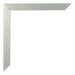 Cornice 59 4x84cm A1 Alluminio Spazzolato MDF Bologna Dettaglio Angolo | Yourdecoration.it