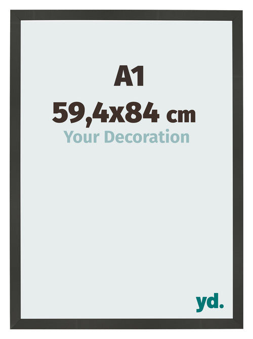 Cornice 59 4x84cm A1 Antracite MDF Bologna Davanti Dimensione | Yourdecoration.it