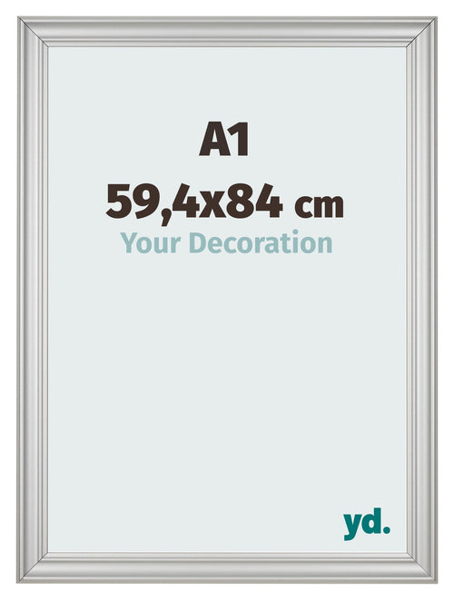 Cornice 59 4x84cm A1 Argento Opaco MDF Lazio Davanti Dimensione | Yourdecoration.it