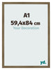 Cornice 59 4x84cm A1 Bronzo Decorativo MDF Bologna Davanti Dimensione | Yourdecoration.it