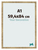 Cornice 59 4x84cm A1 Oro Antico MDF Bologna Davanti Dimensione | Yourdecoration.it