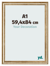 Cornice 59 4x84cm A1 Oro Antico MDF Lazio Davanti Dimensione | Yourdecoration.it