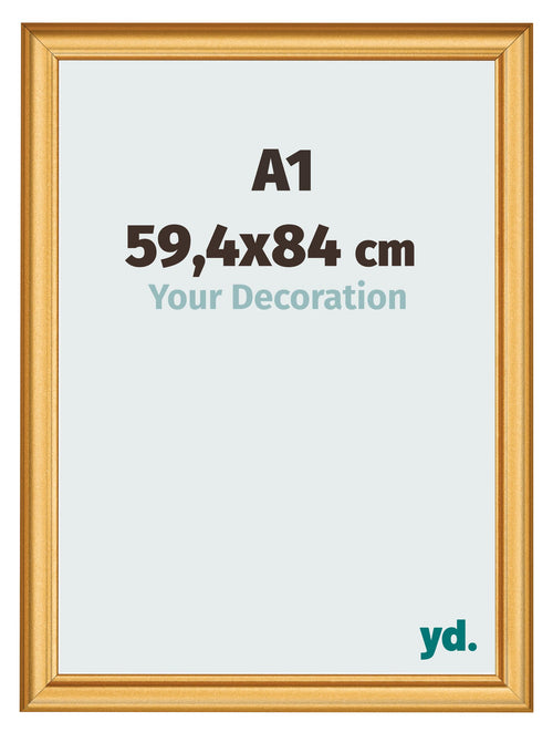 Cornice 59 4x84cm A1 Oro Opaco MDF Lazio Davanti Dimensione | Yourdecoration.it
