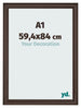 Cornice 59 4x84cm A1 Quercia Scura MDF Lazio Davanti Dimensione | Yourdecoration.it