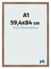 Cornice 59 4x84cm A1 Rame Decorativo MDF Bologna Davanti Dimensione | Yourdecoration.it