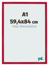 Cornice 59 4x84cm A1 Rosso MDF Bologna Davanti Dimensione | Yourdecoration.it