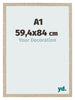 Cornice 59 4x84cm A1 Rovere MDF Bologna Davanti Dimensione | Yourdecoration.it