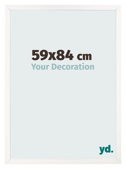 Cornice 59x84 cm Bianco Lucente MDF Bologna Davanti Dimensione | Yourdecoration.it