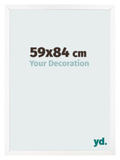 Cornice 59x84 cm Bianco Opaco MDF Bologna Davanti Dimensione | Yourdecoration.it