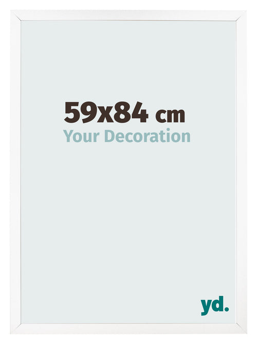 Cornice 59x84 cm Bianco Opaco MDF Bologna Davanti Dimensione | Yourdecoration.it