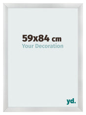 Cornice 59x84cm Argento Nero Spazzato MDF Pisa Davanti Dimensione | Yourdecoration.it