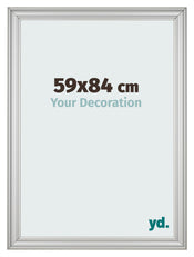 Cornice 59x84cm Argento Opaco MDF Lazio Davanti Dimensione | Yourdecoration.it