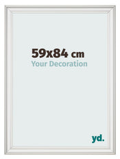 Cornice 59x84cm Bianco Spazzato MDF Lazio Davanti Dimensione | Yourdecoration.it