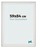 Cornice 59x84cm Bianco Spazzato MDF Lazio Davanti Dimensione | Yourdecoration.it