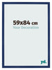 Cornice 59x84cm Blu Scuro Spazzato MDF Bologna Davanti Dimensione | Yourdecoration.it